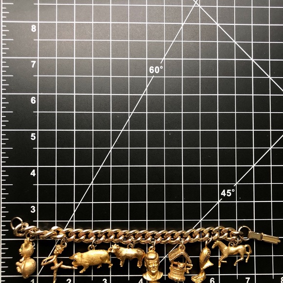 Vintage 1950’s Retro Figural Charm Bracelet - Picture 8 of 14